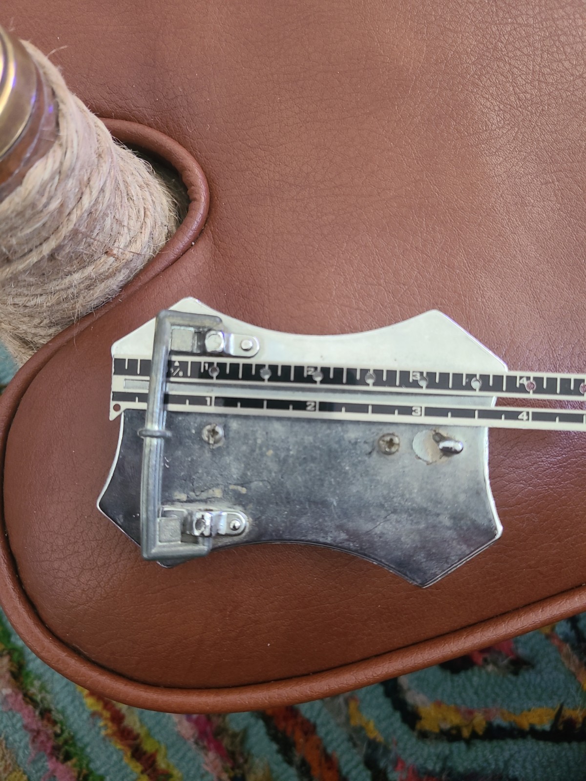 Vintage Beautiful Polished Stone Belt Buckle 4 X 2.5