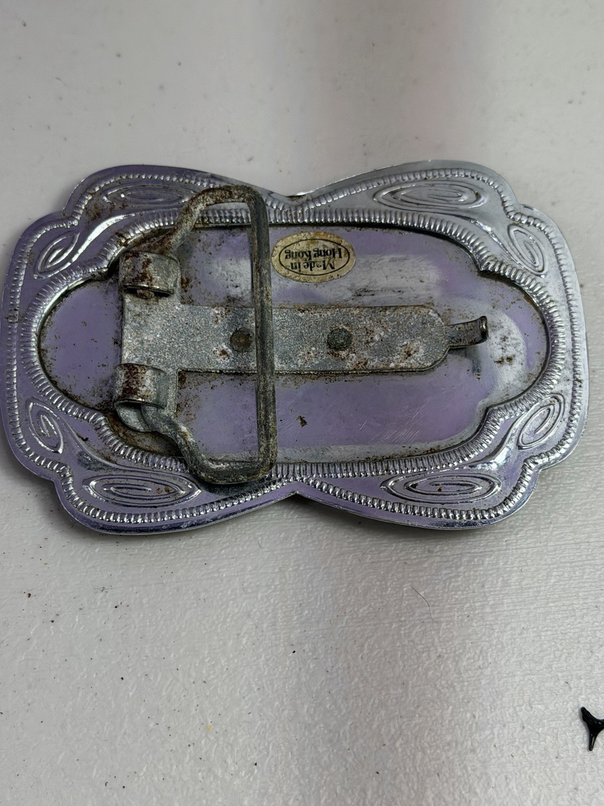 VINTAGE HORSE WITH HORSE SHOE THEME BELT BUCKLE Hong Kong