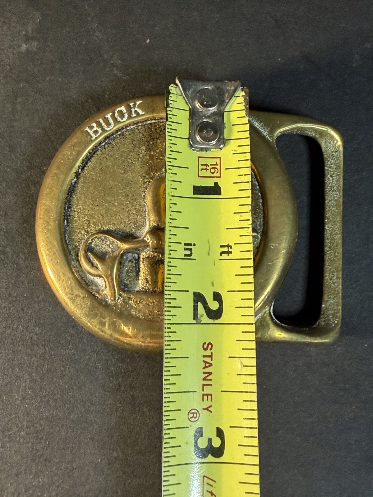 Vintage Blacksmith Brass Belt Buckle Buck Go Inc.