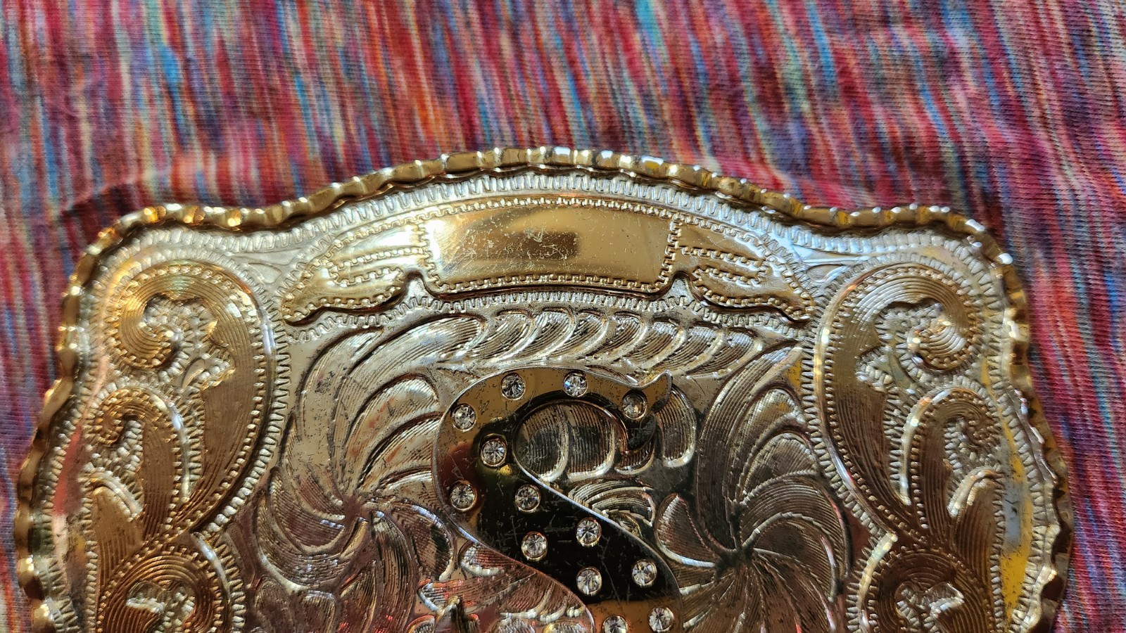 Belt Buckle Intital S In Gold And Silver
