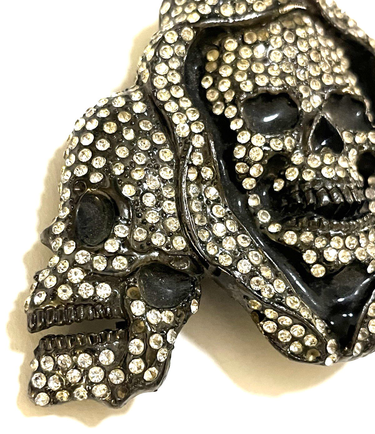 RT Signed Skull Rhinestones Pirate Costume Party Buckle Men&rsquo;s Fashion