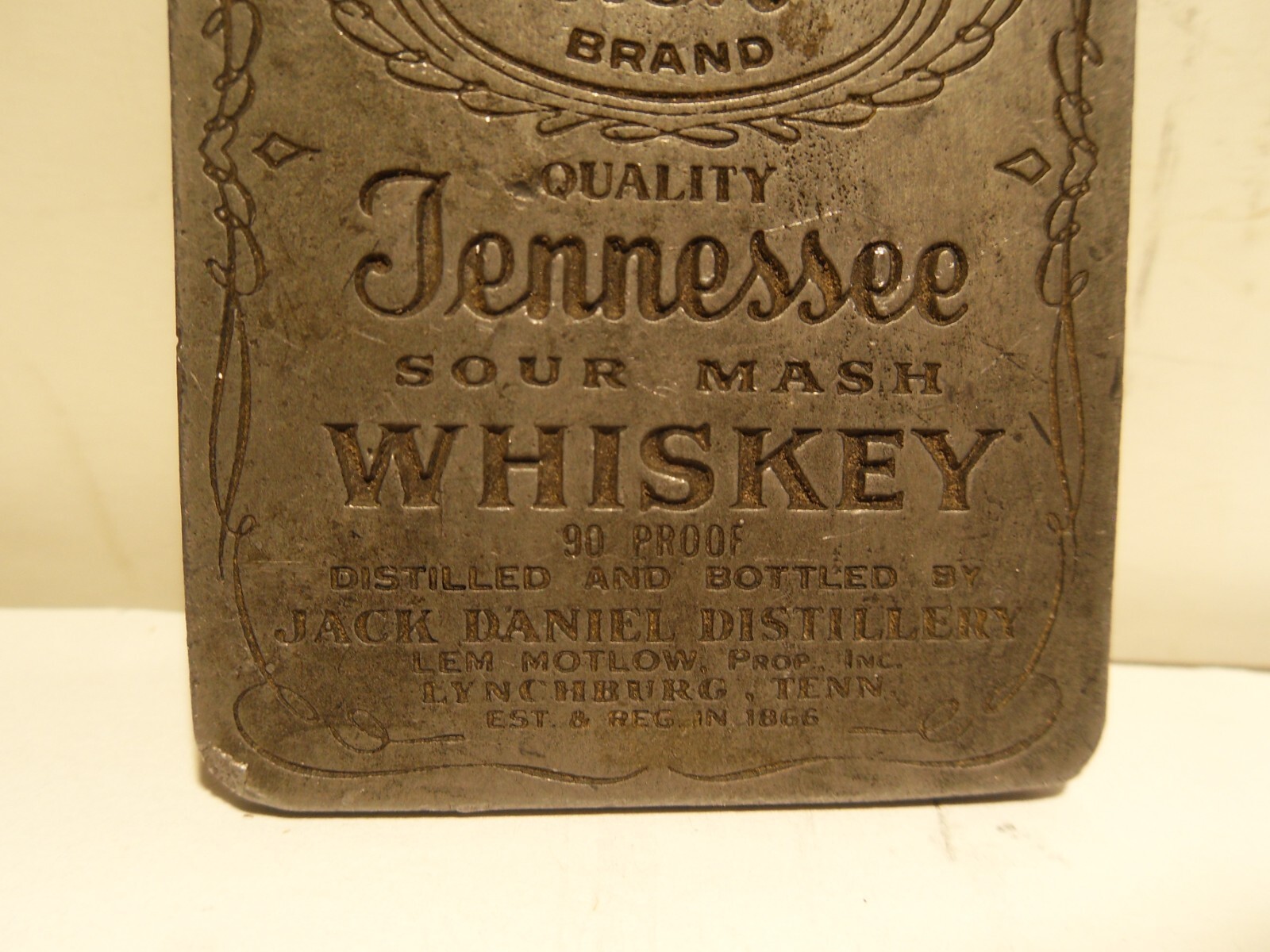 JACK DANIELS OLD NO 7 TENNESSEE WHISKEY BELT BUCKLE LYNCHBURG REPRODUCTION B-16B