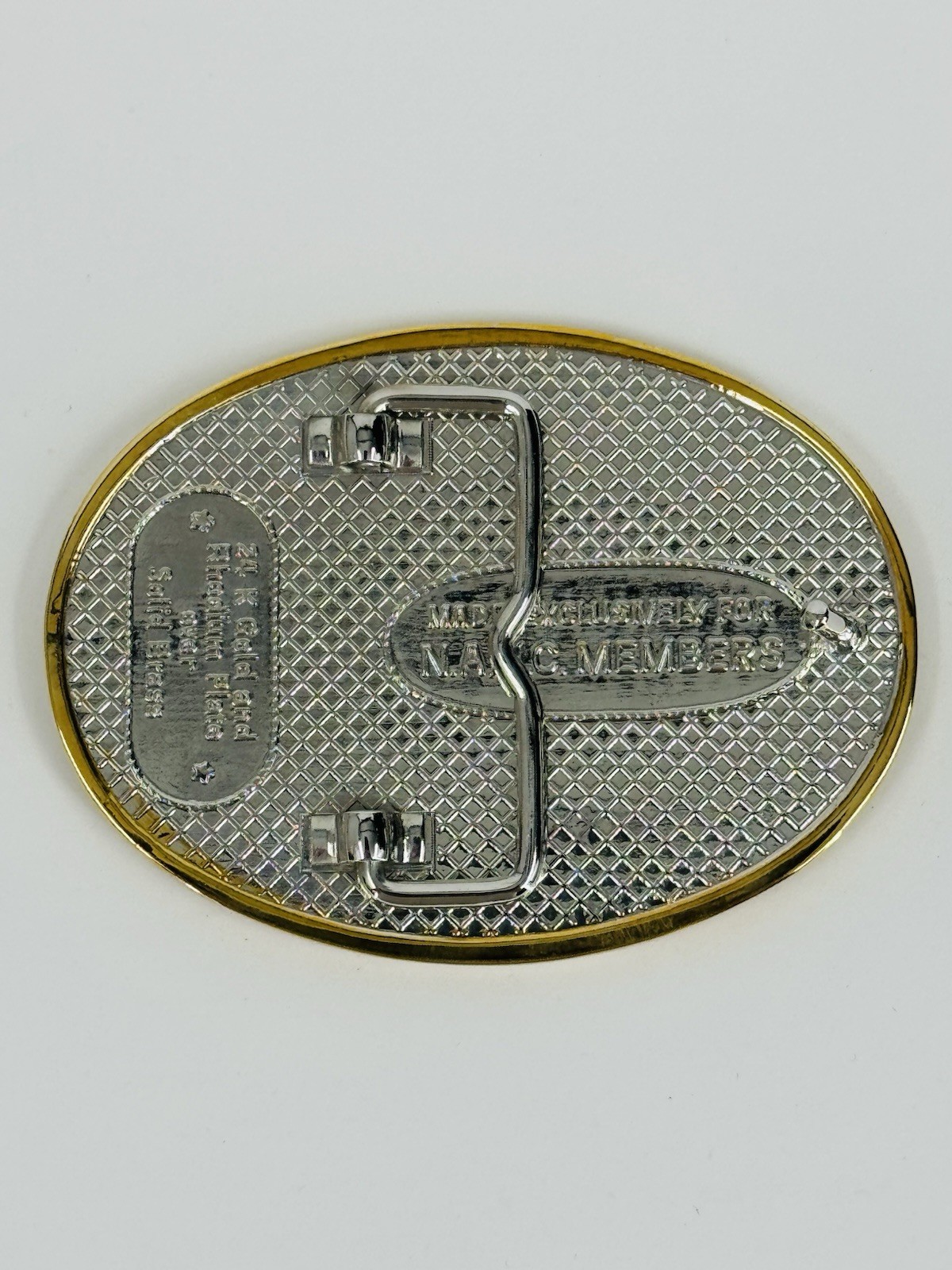 NORTH AMERICAN HUNTING CLUB – Wings of Gold Men&rsquo;s Western Belt Buckle 24k Gold
