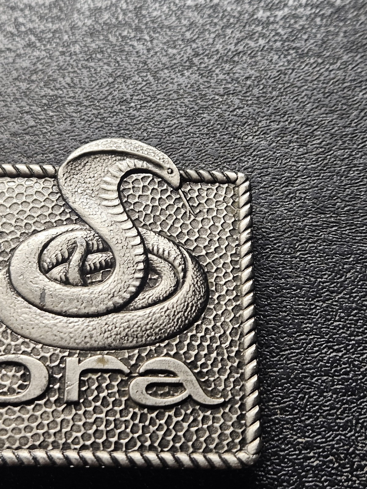 Vintage Cobra CB Radios Belt Buckle Lewis Buckles Chicago Advertising Snake Logo