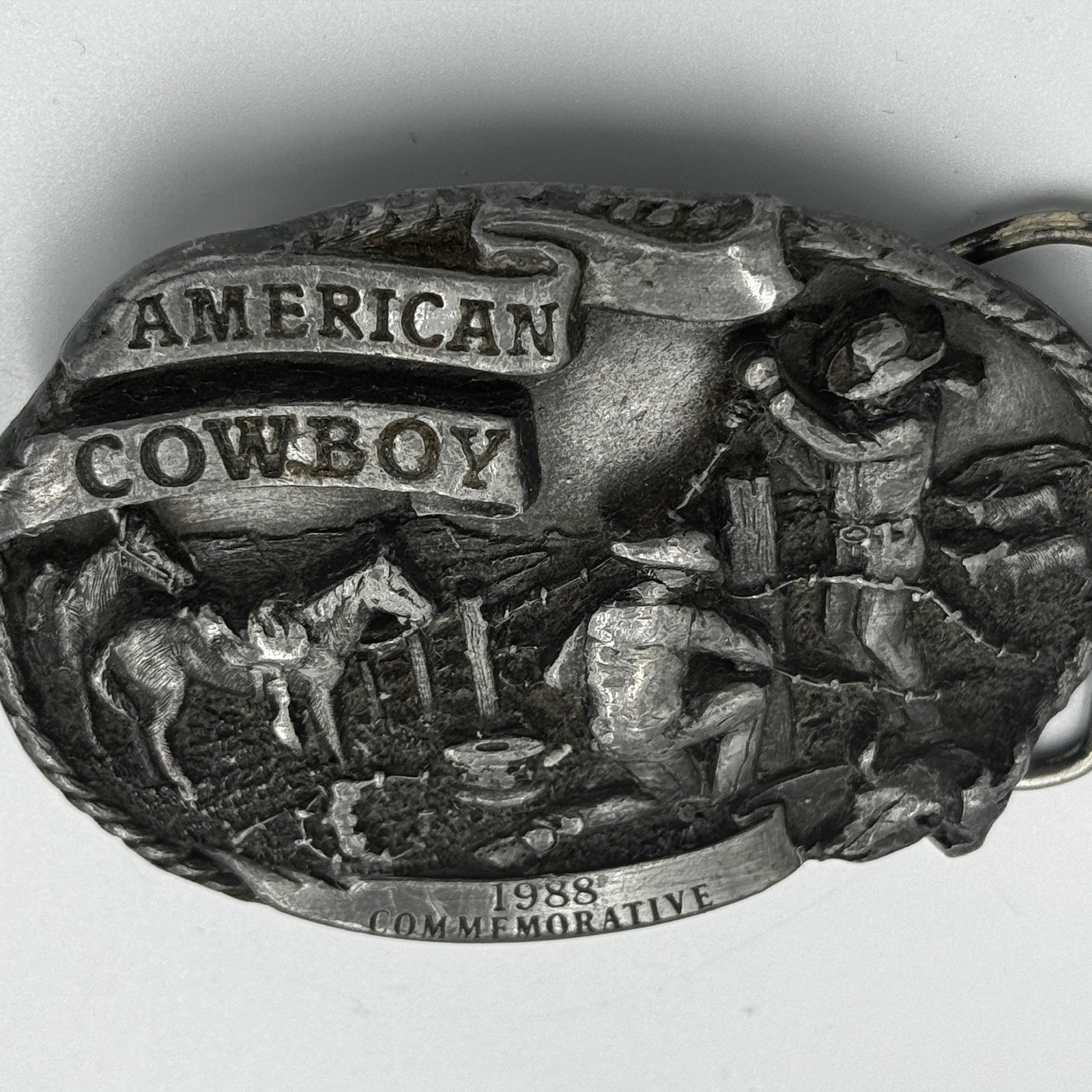 Arroyo Grande Buckle Co 1988 American Cowboy Limited Edition Belt Buckle 295
