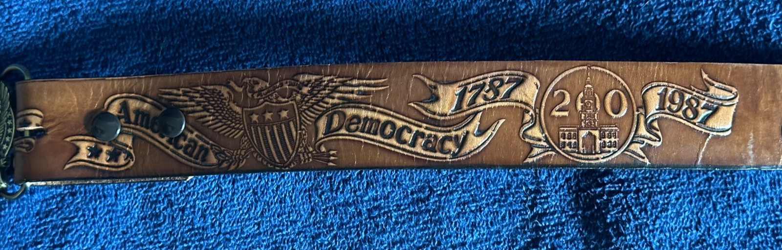 200th Anniversary of the Constitution Buckle And Belt -Great American Buckle Co
