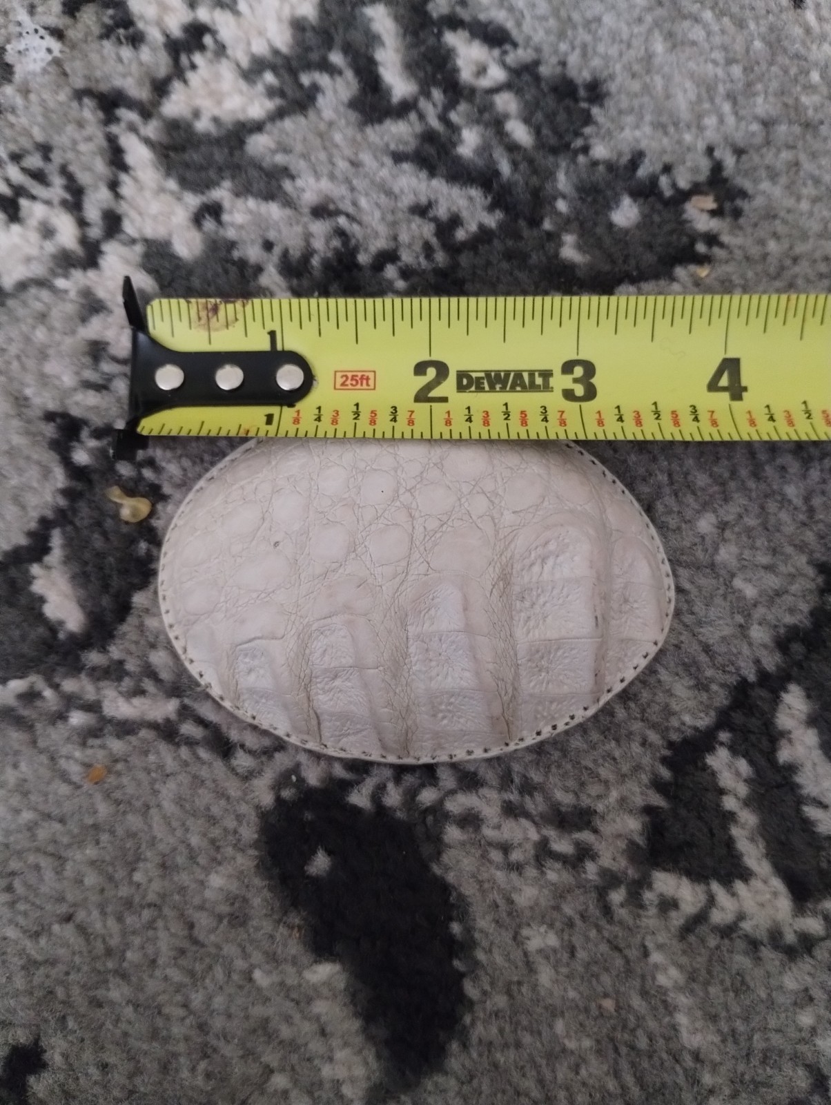 Leather Belt Buckle Mexico (Off White) Unbranded 3 1/2&Prime; X 2 1/2&Prime;