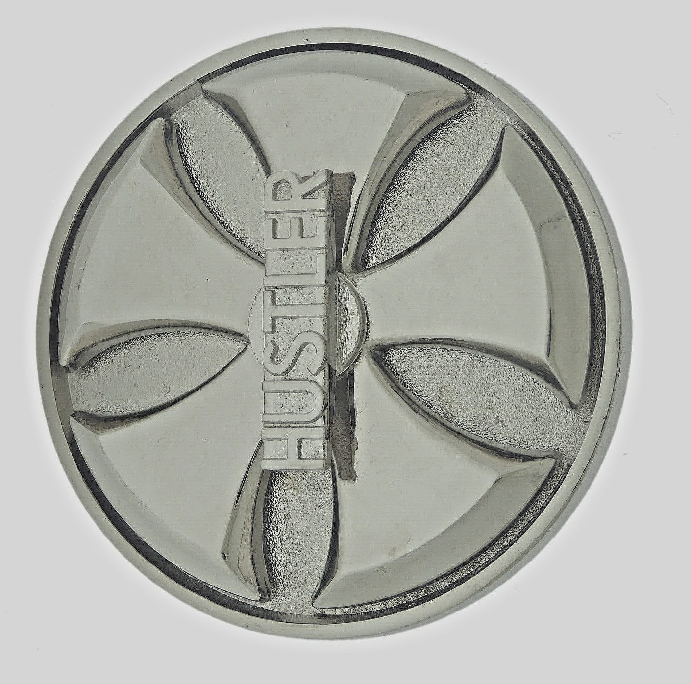 Vintage Spinner Belt Buckle Hustler Silver Metal Men Women Western Cowboy Rodeo