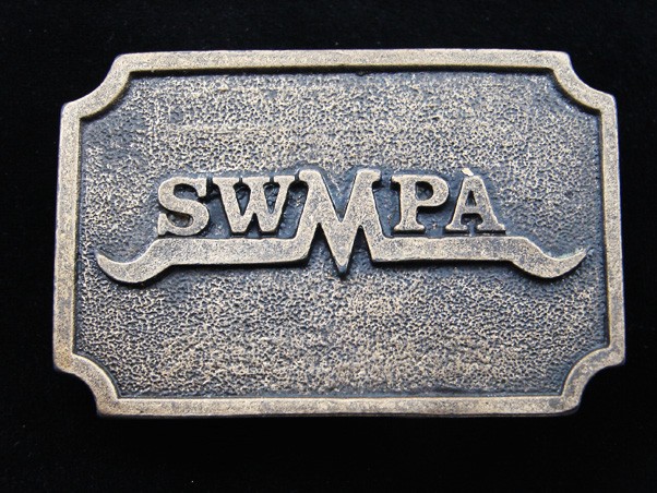 RD11109 REALLY NICE **SWMPA** UNKNOWN MISCELLANEOUS BRASSTONE BELT BUCKLE