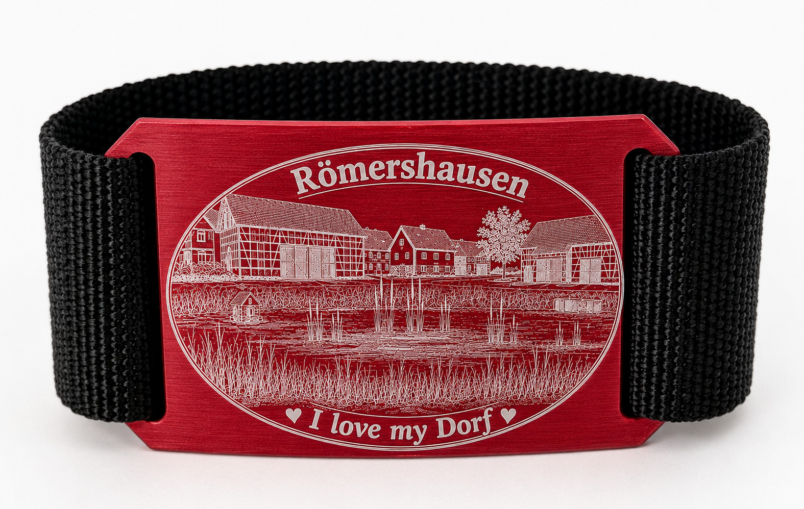 CRIOS Branding Belt Unisex Aluminium Buckle Choose Your Village / Town Aluminium