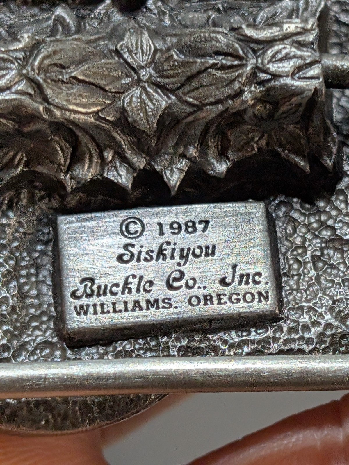 Nice 1987 Siskiyou Ames Tools Mount Rushmore Belt Buckle w Blue Pouch #85 Ltd Ed