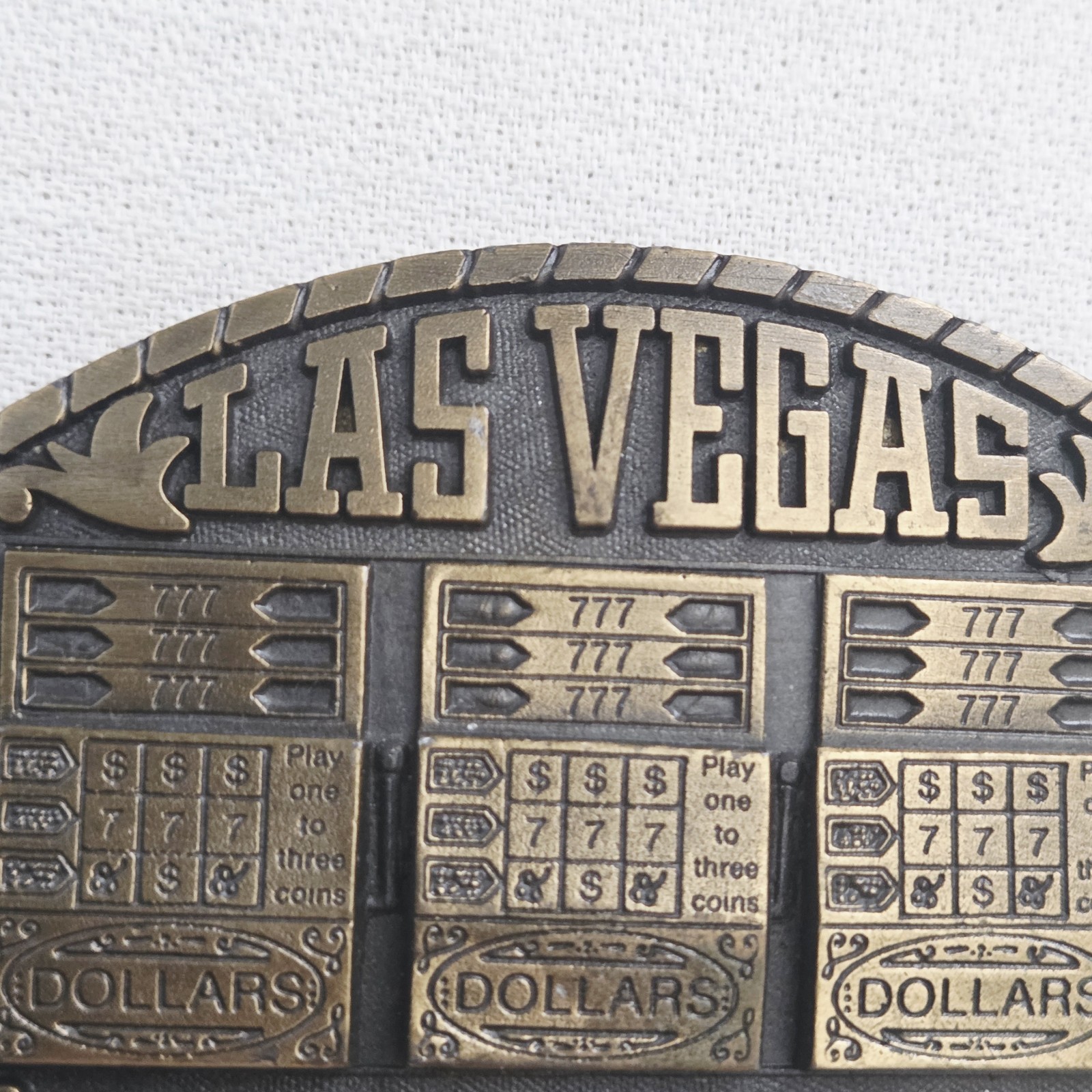 Belt Buckle – Pacific Brass and Buckle Indiana Metal Craft 1983 Las Vegas Slots