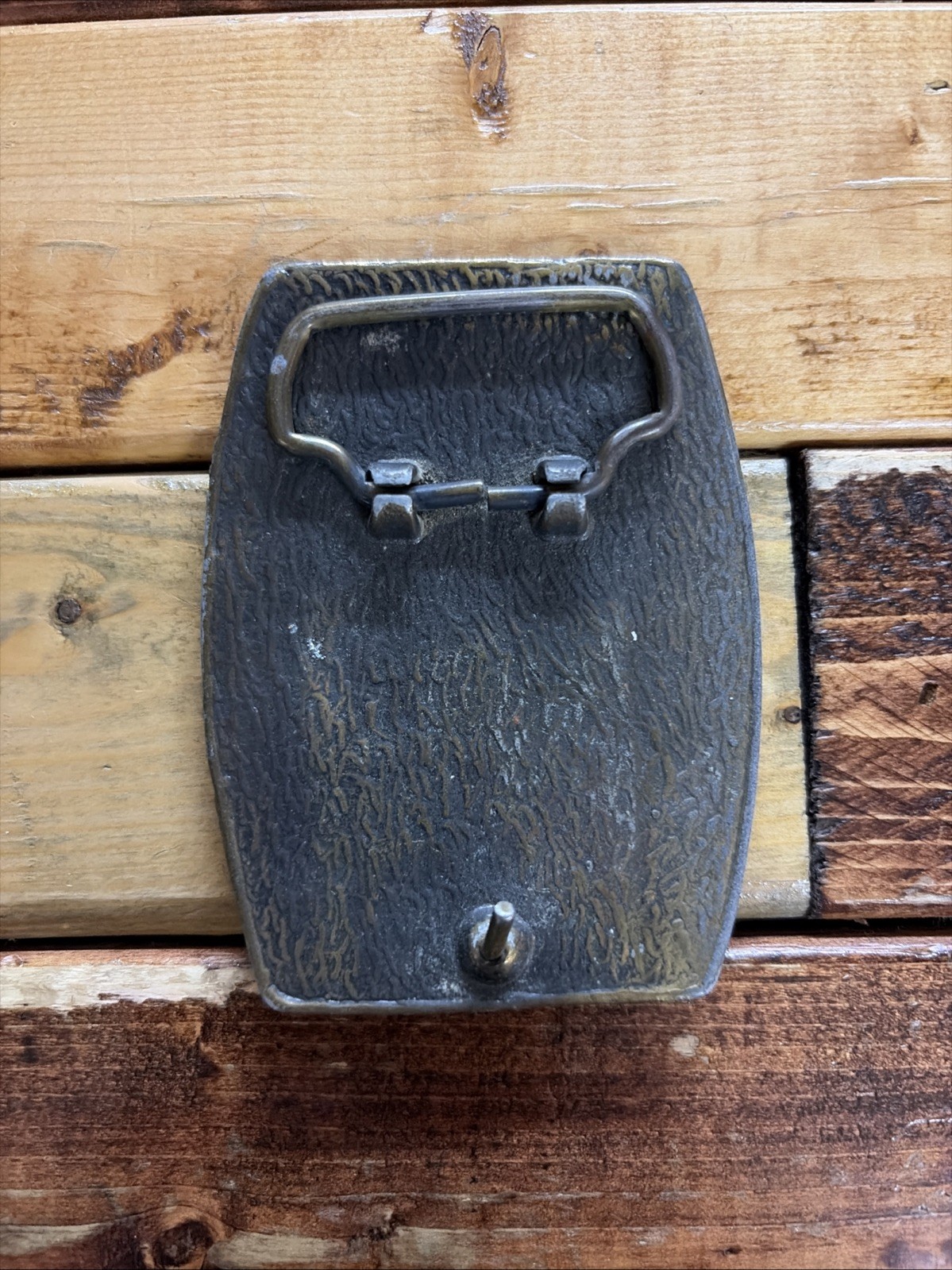 Vintage Dodge Van Solid Brass Belt Buckle 70s Hippie