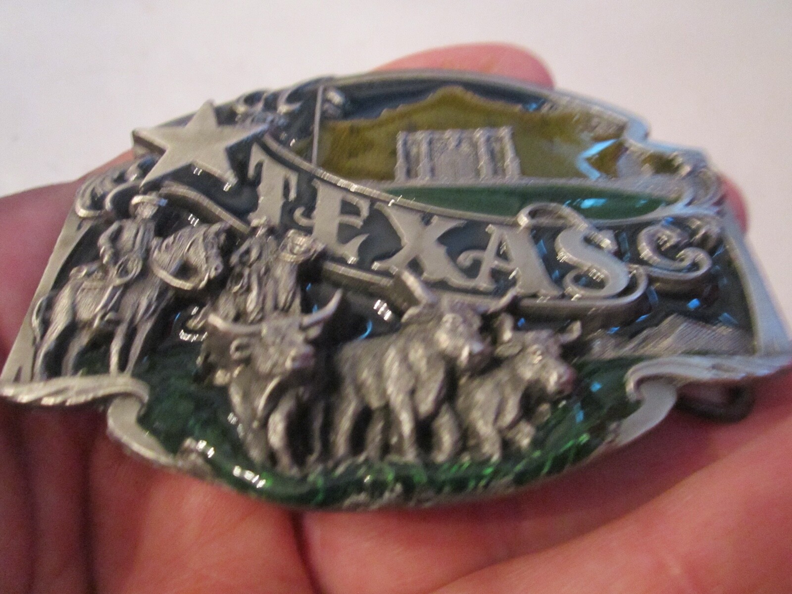 TEXAS THE LONE STAR STATE THEME BELT BUCKLE – GW-15