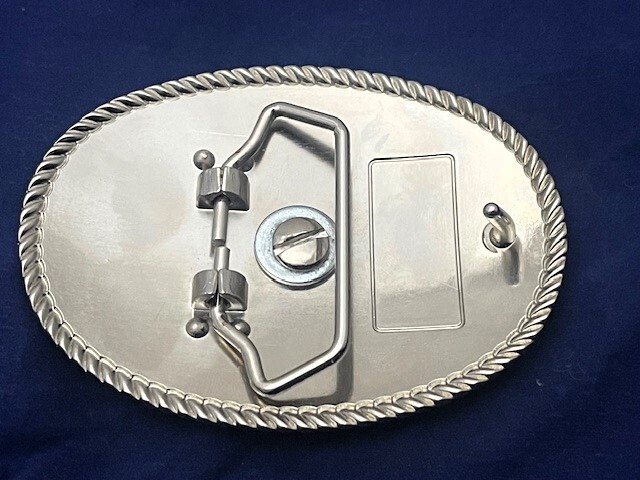 Firefighter FD Fire Department Western Style Buckle (Pewter)