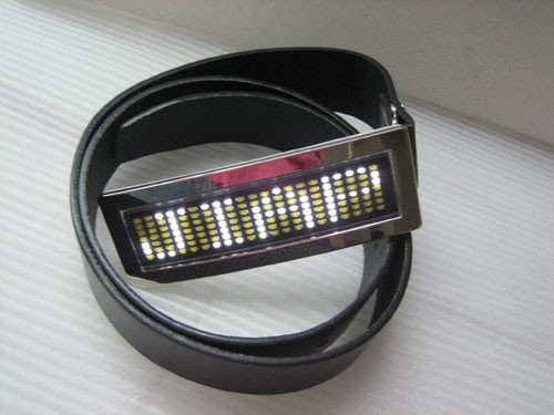 8 Colors Available Programmable DIY ScrollingText Belt Buckle Party Men & Women