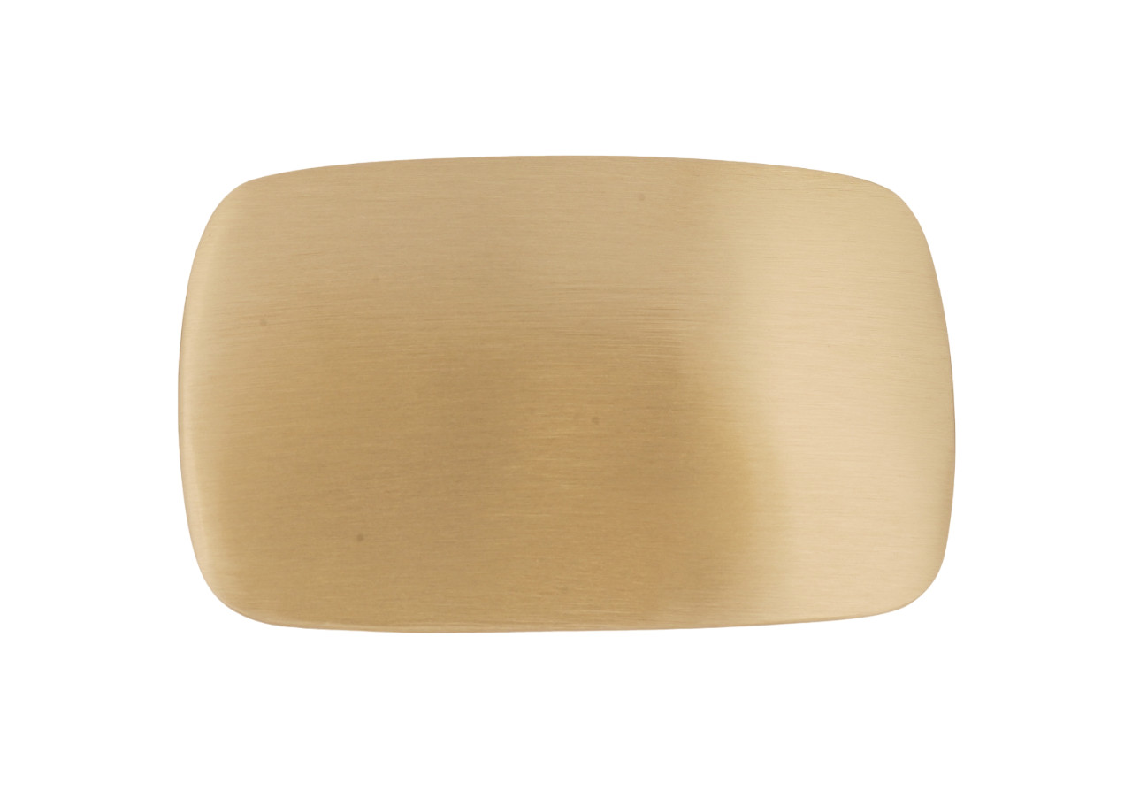 Solid Brass Rounded Rectangle Metal Belt Buckle