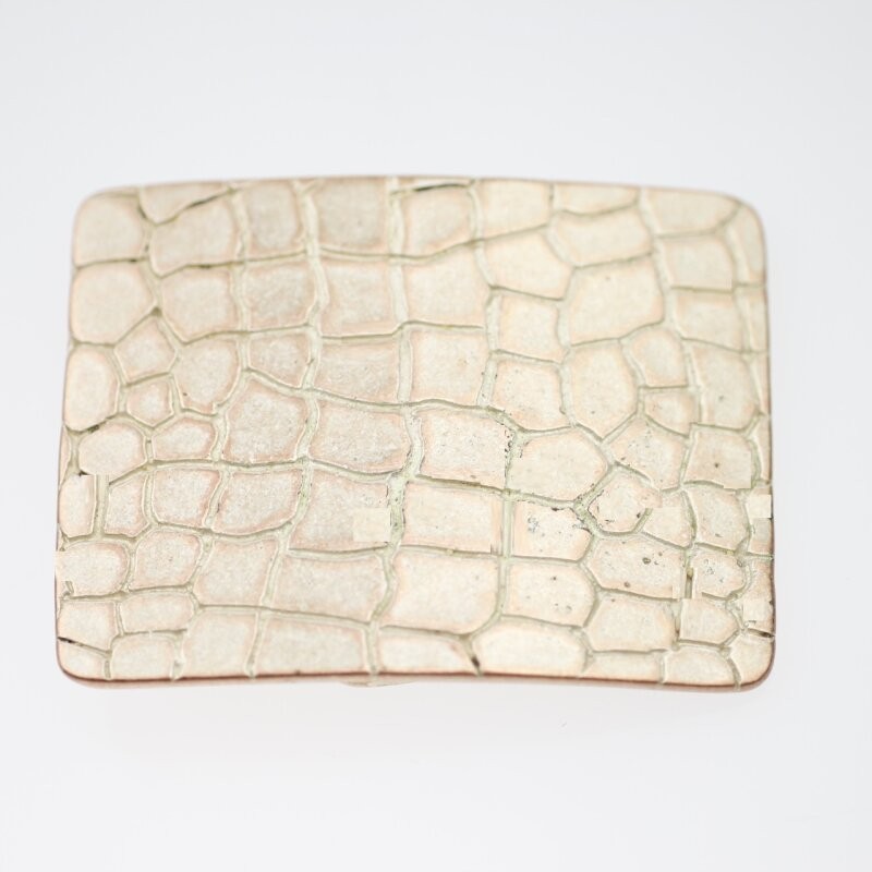 Croco Look Belt Buckle Rosepearl – Elegant Fashion Style with Elegant Texture