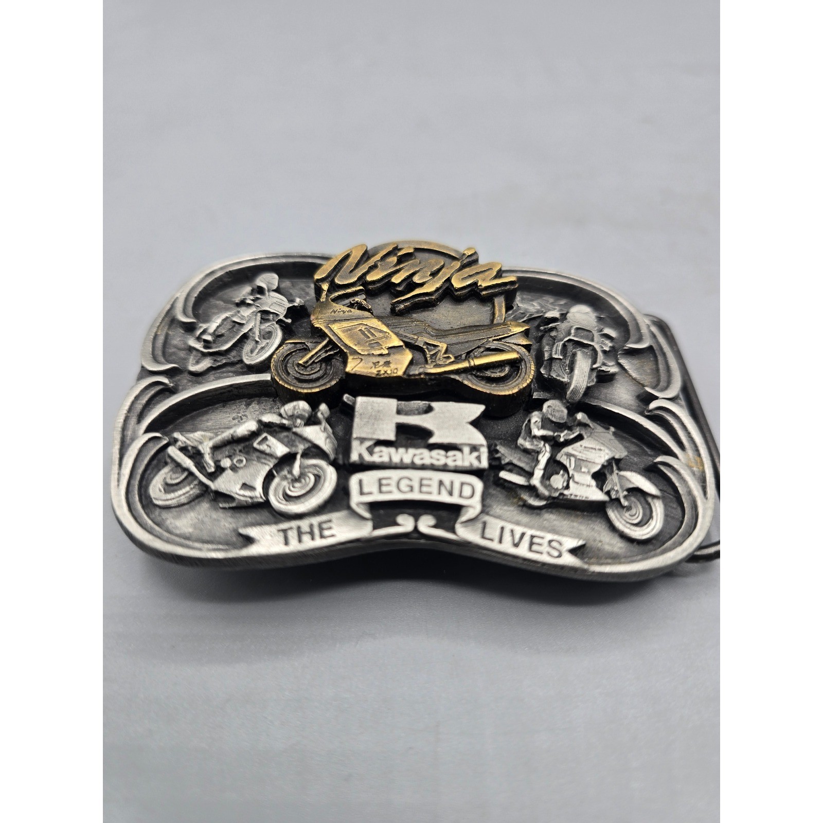 Vintage Kawasaki Ninja Belt Buckle Limited Edition Brookfield Collectors Guild