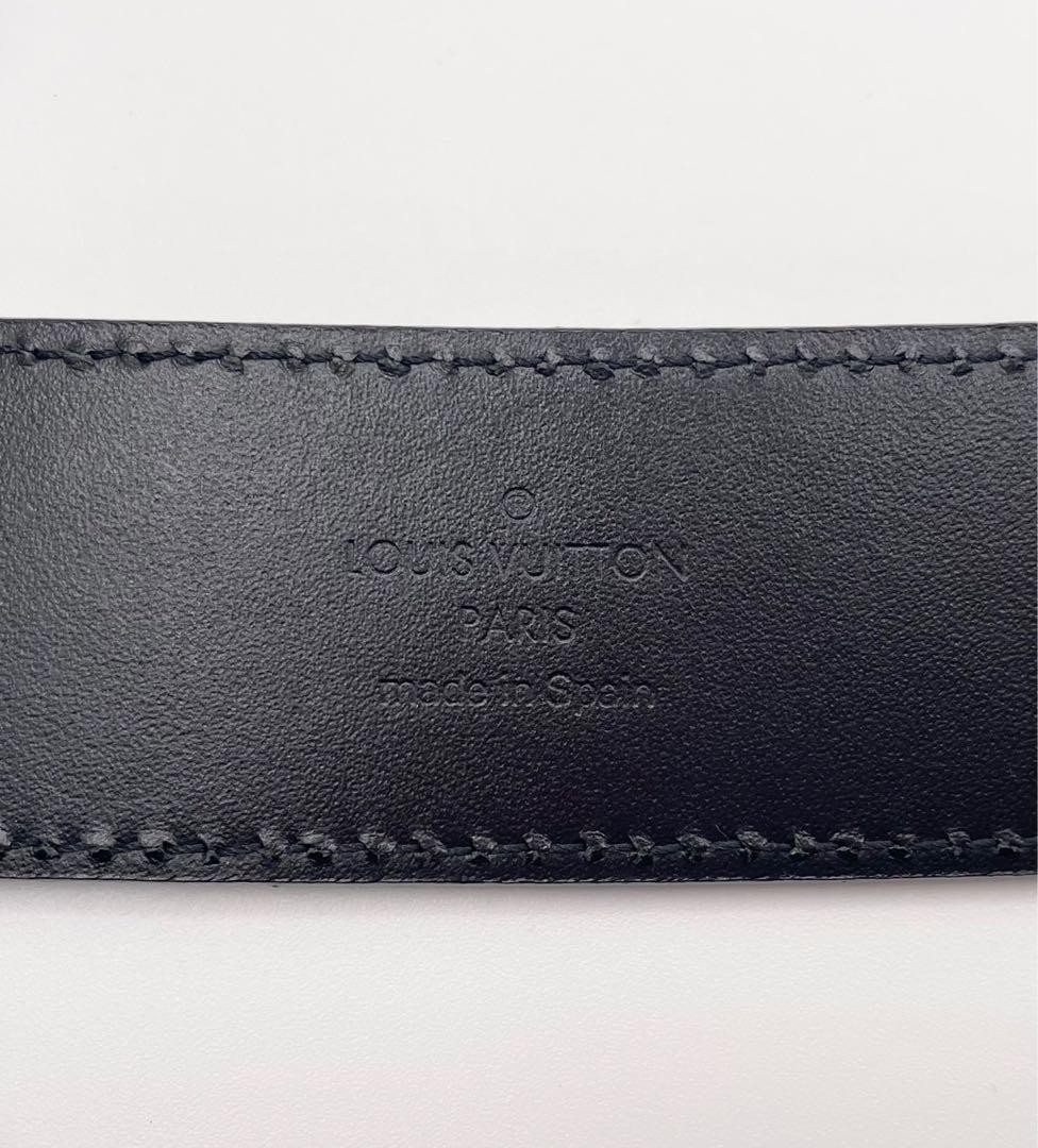 Louis Vuitton Pre-Owned Taiga Belt M6897 Suntulle Initial