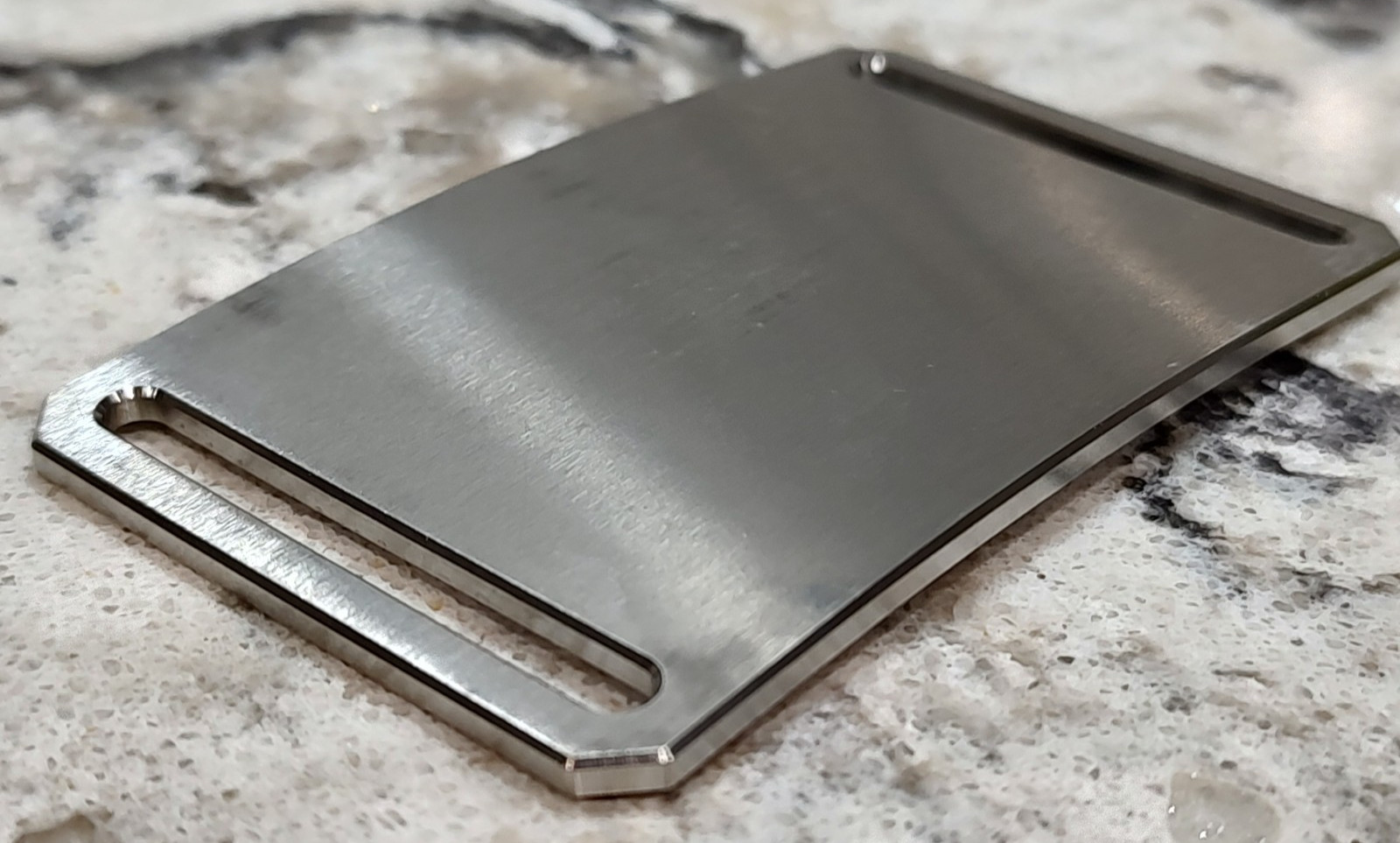 GRIP6 BELT BUCKLE – TITANIUM – CLASIC in NATURAL – 1.5 INCH WIDE – WOMEN and MEN