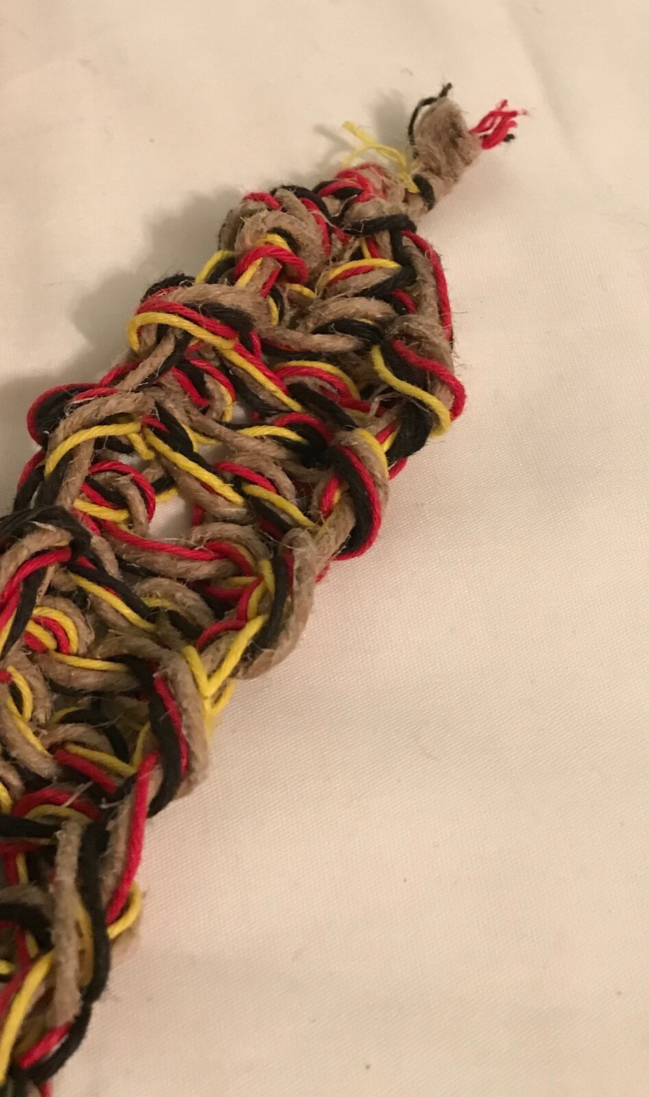 Triple Skull Belt Buckle Rasta 100% Natural Hemp Cord Braided Hemp Twine 50&Prime;