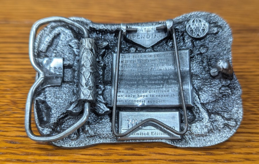 Vintage Iowa Farming 1984 Belt Buckle #702 Iowa Collectors Farming Belt Buckle