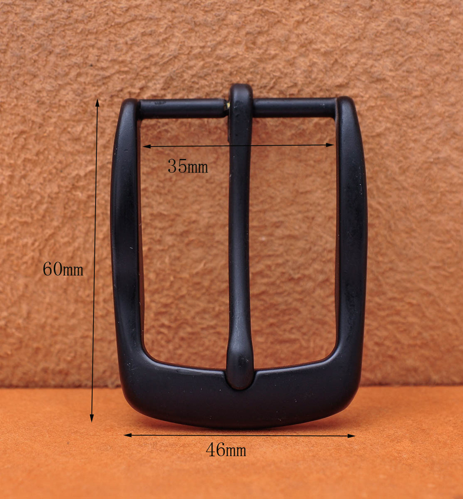 Cool Black Pin Single Prong Clip Buckle for DIY Leathercraft Belt Replacement