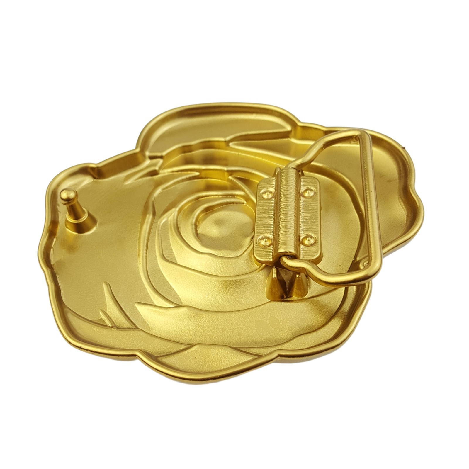 Gold Rose statement belt buckle