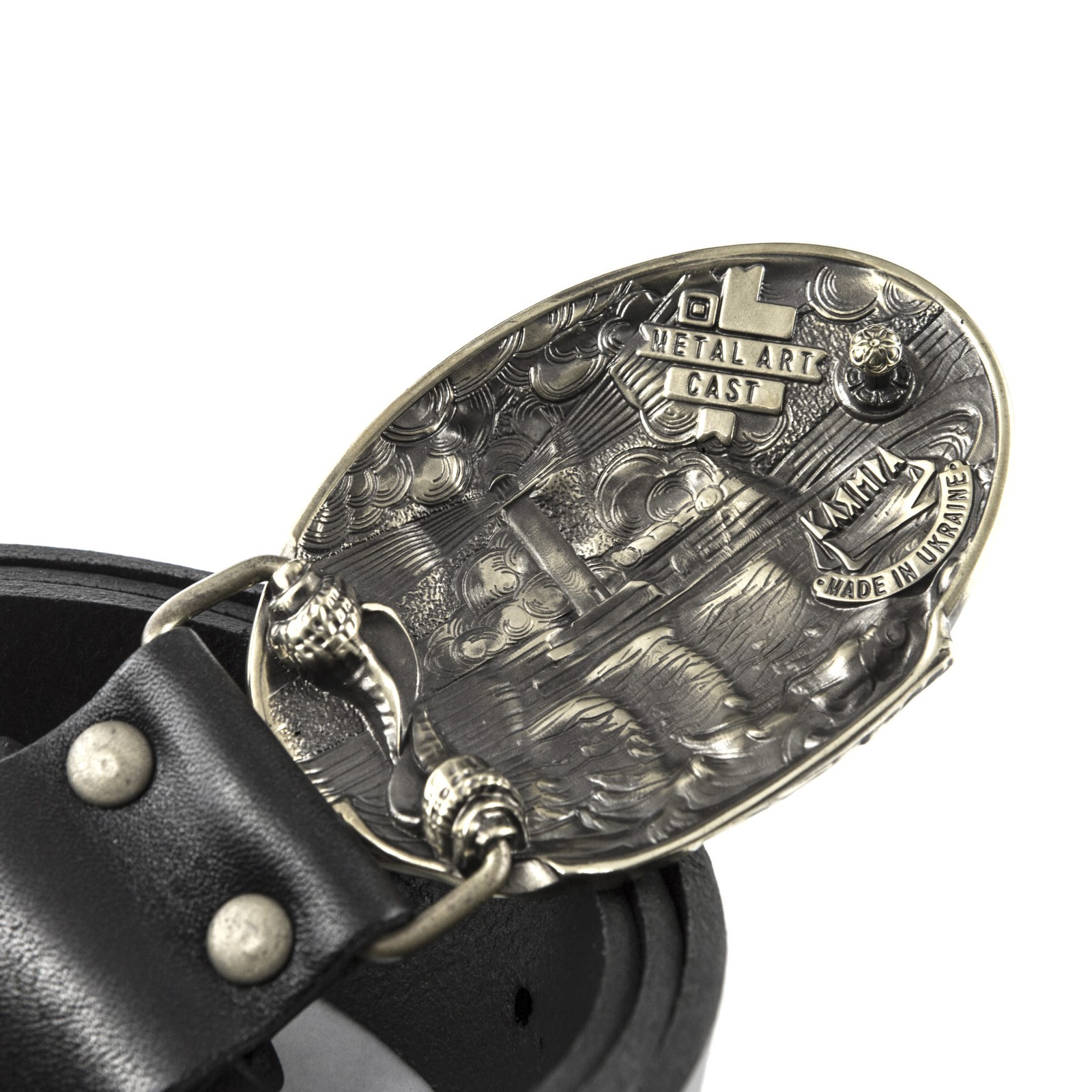 Frigate german silver buckle, barque, sailing vessel, sailship handmade buckle