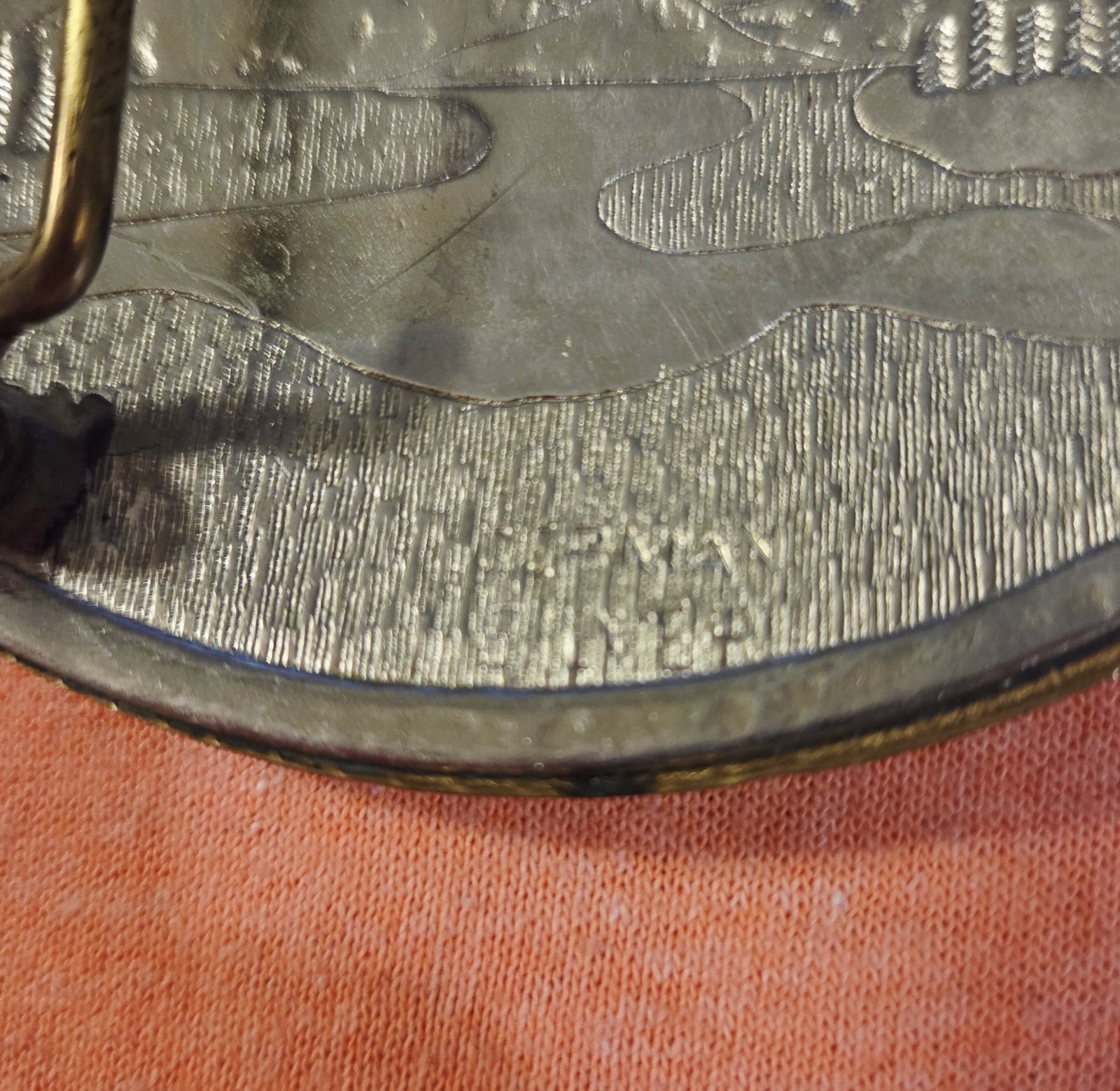 Vintage Cowboy Western Horse Bull Dogging German Silver Belt Buckle
