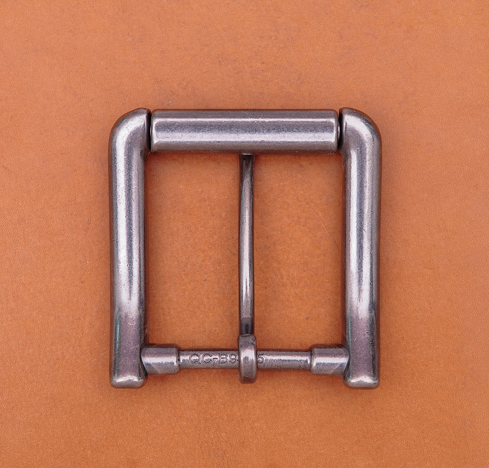 Antiqued Silver Single Prong Replacement Roller Belt Buckle Fits 40mm Belt Strap