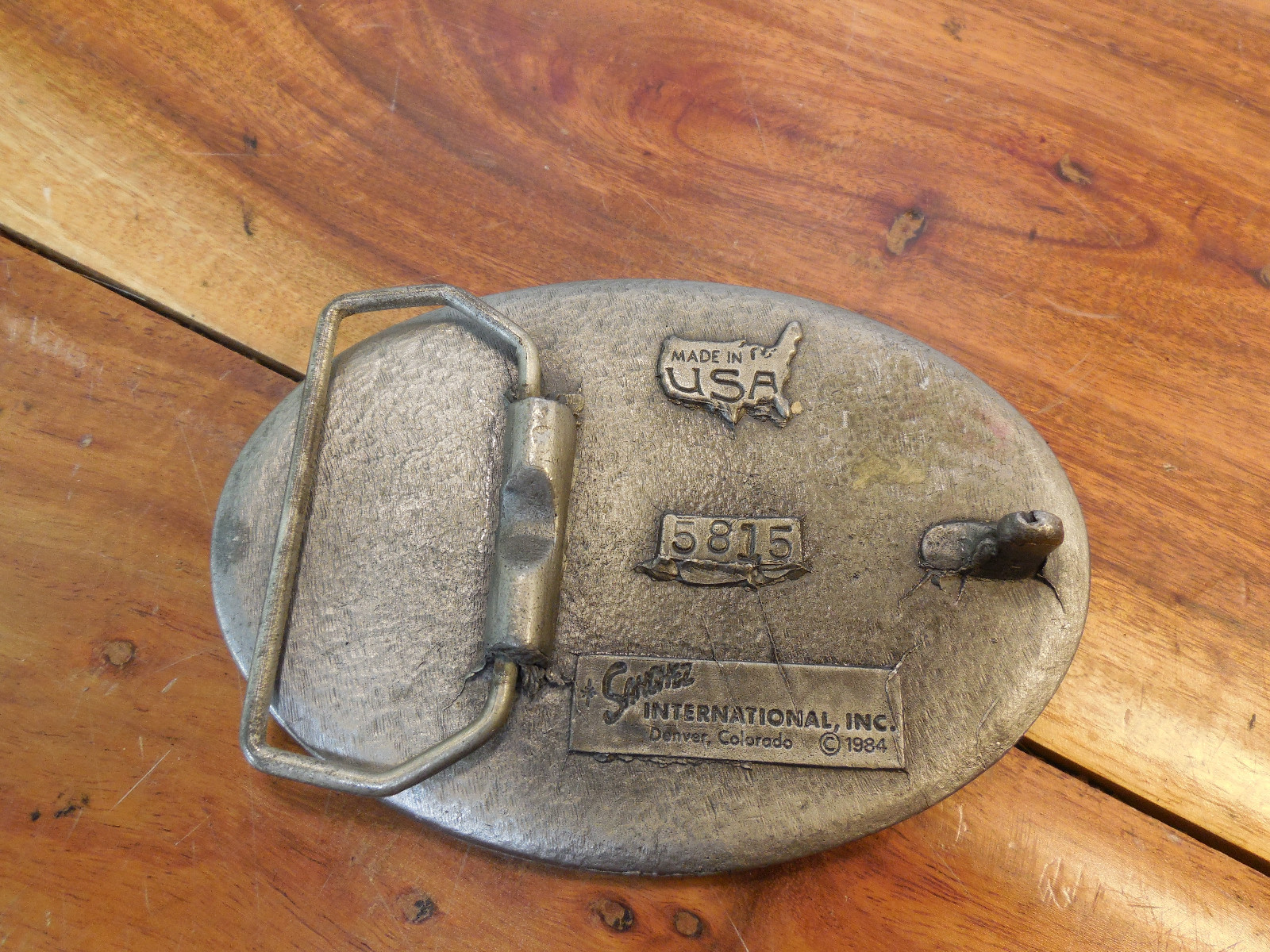 Sanchez International Inc United States of America Belt Buckle Made in USA #5815