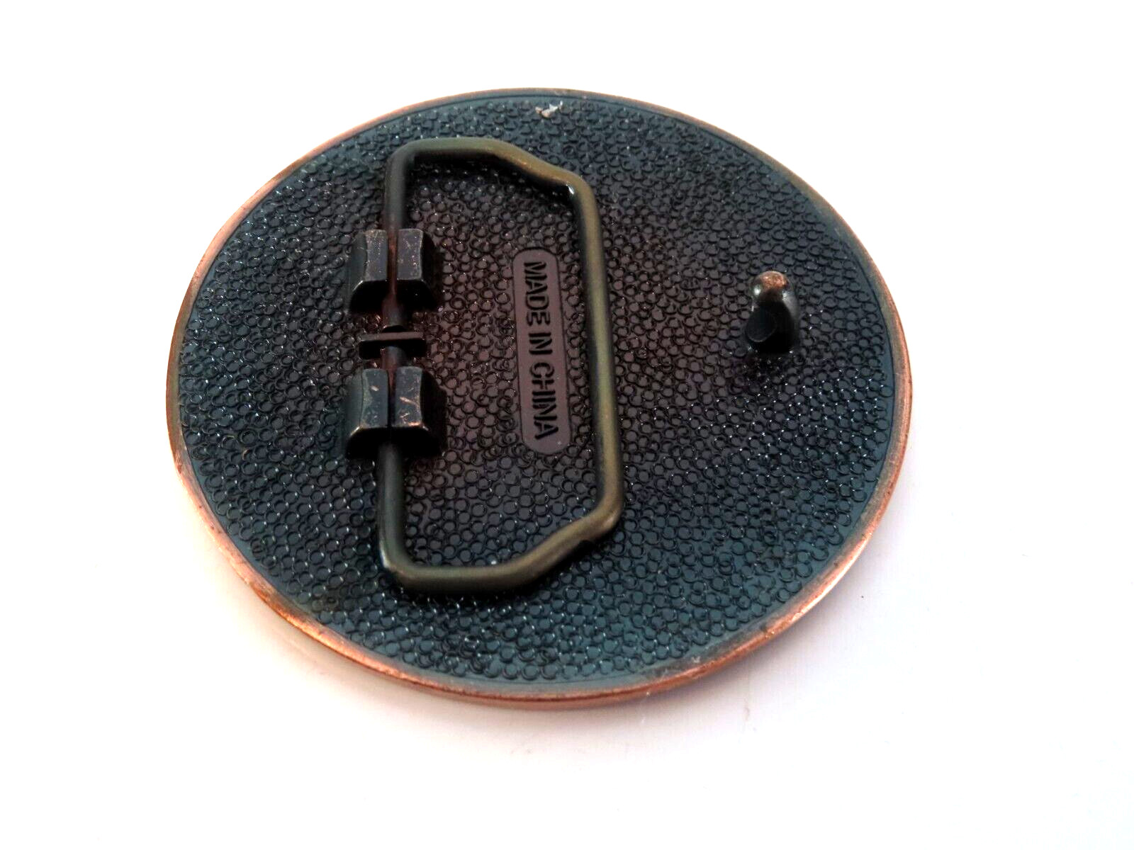 Vintage Round Copper Tone Canada Niagara Falls Metal Belt Buckle