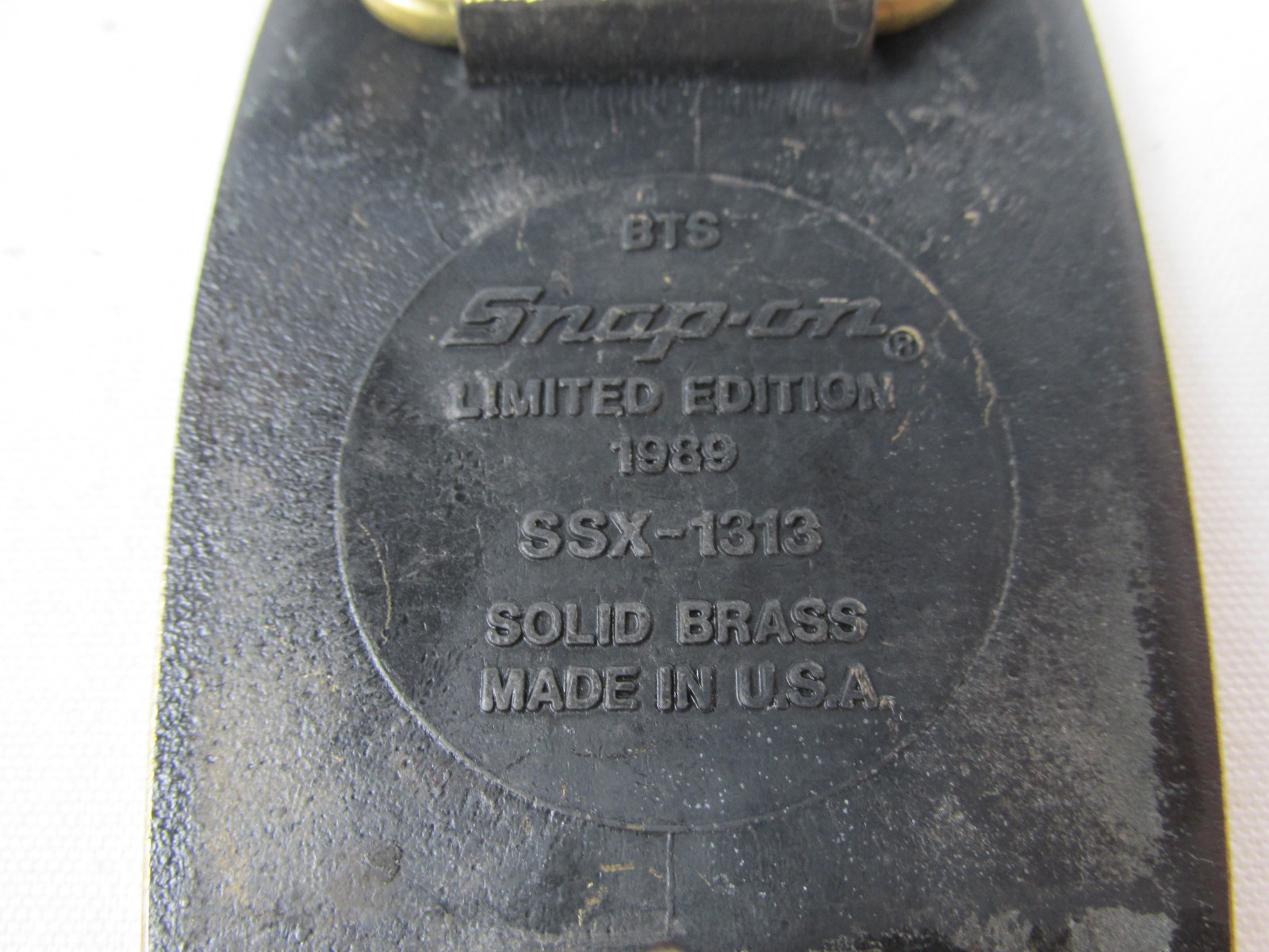 1989 Snap-on Tools Solid Brass Box Truck Drivin Proud Belt Buckle BTS SSX-1313
