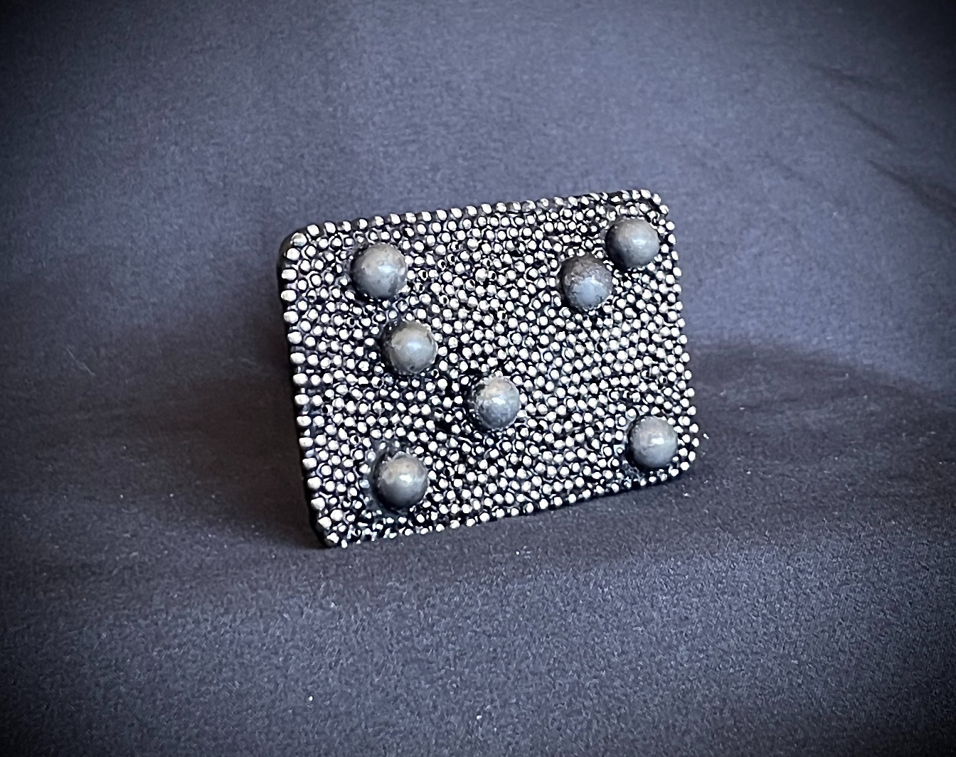 “Dead Planets” Industrial Cosmic Wearable Art Belt Buckle – Darren McNeese