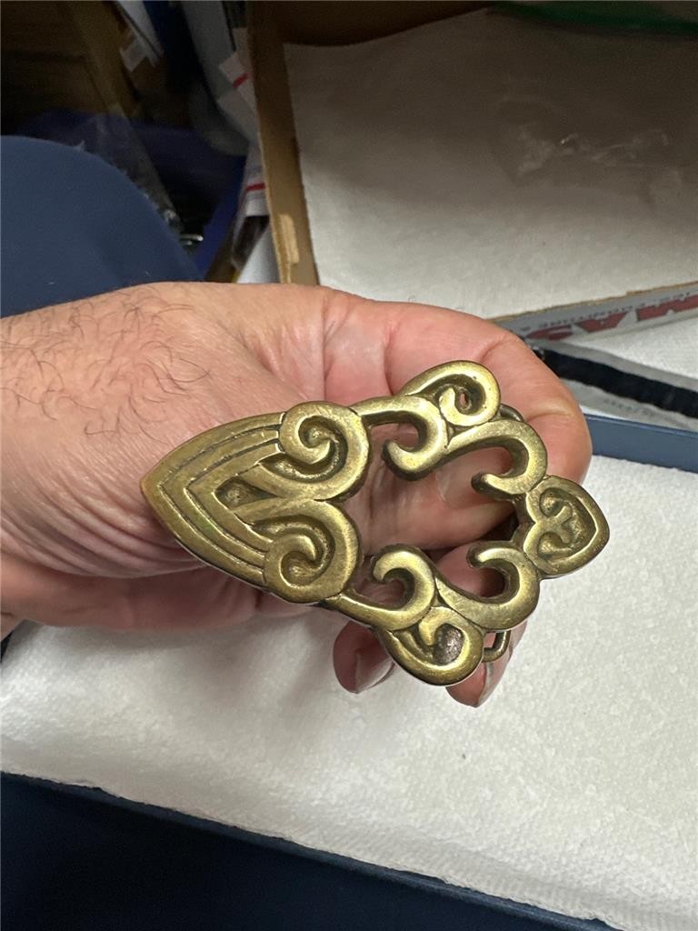 Vintage Brass Unique Metal Belt Buckle