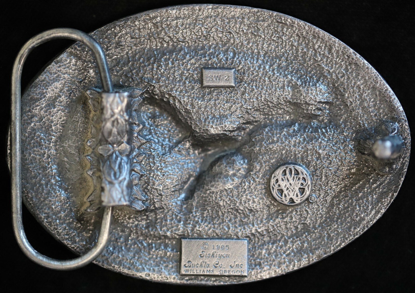 Siskiyou Eagle Enamel & Metal Belt Buckle SW-2