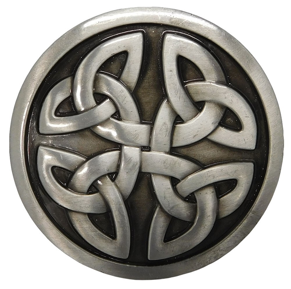 Celtic Knot Round Kilt Belt Buckle