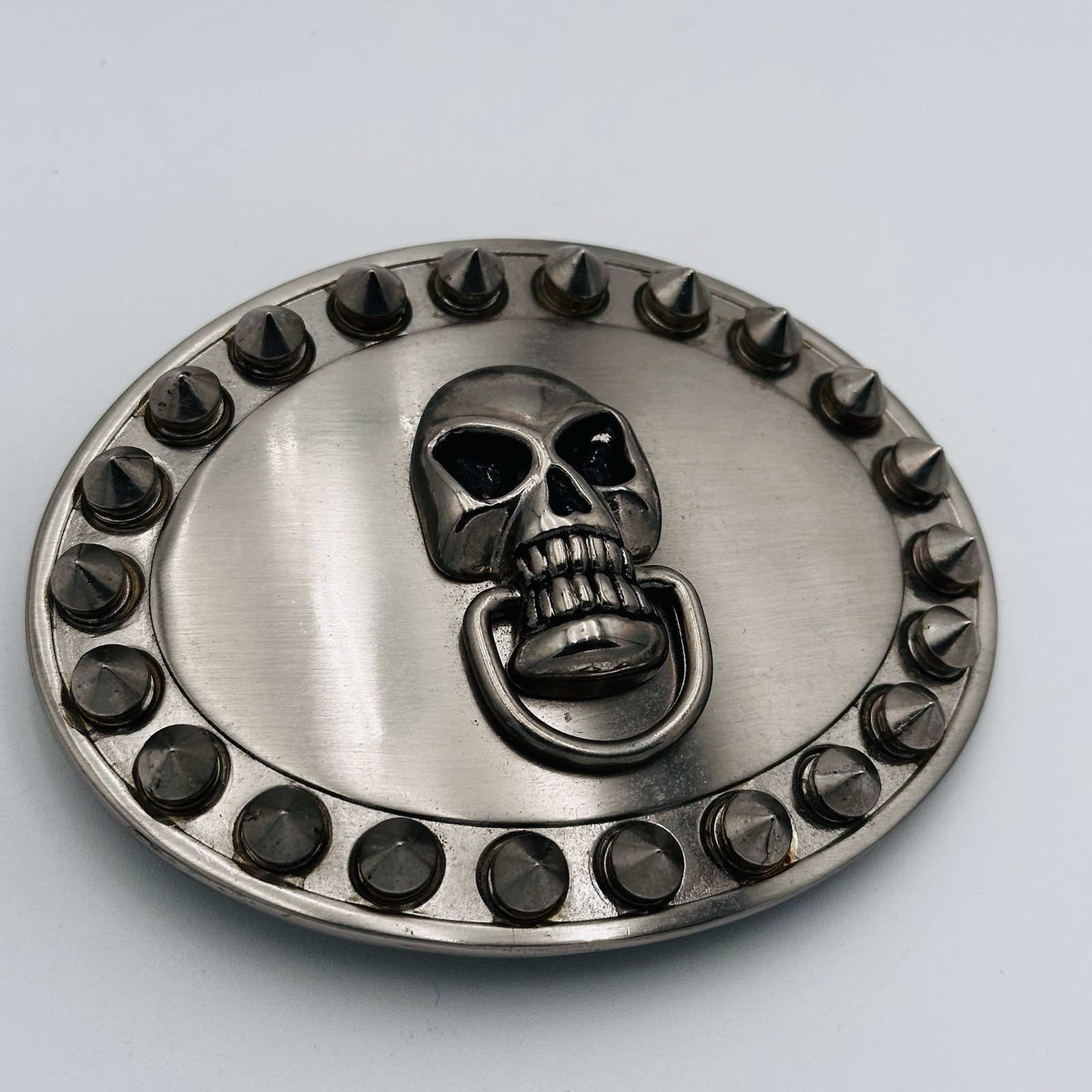 Skeleton Buckle Studded Grunge Gothic Rock Belt Buckle