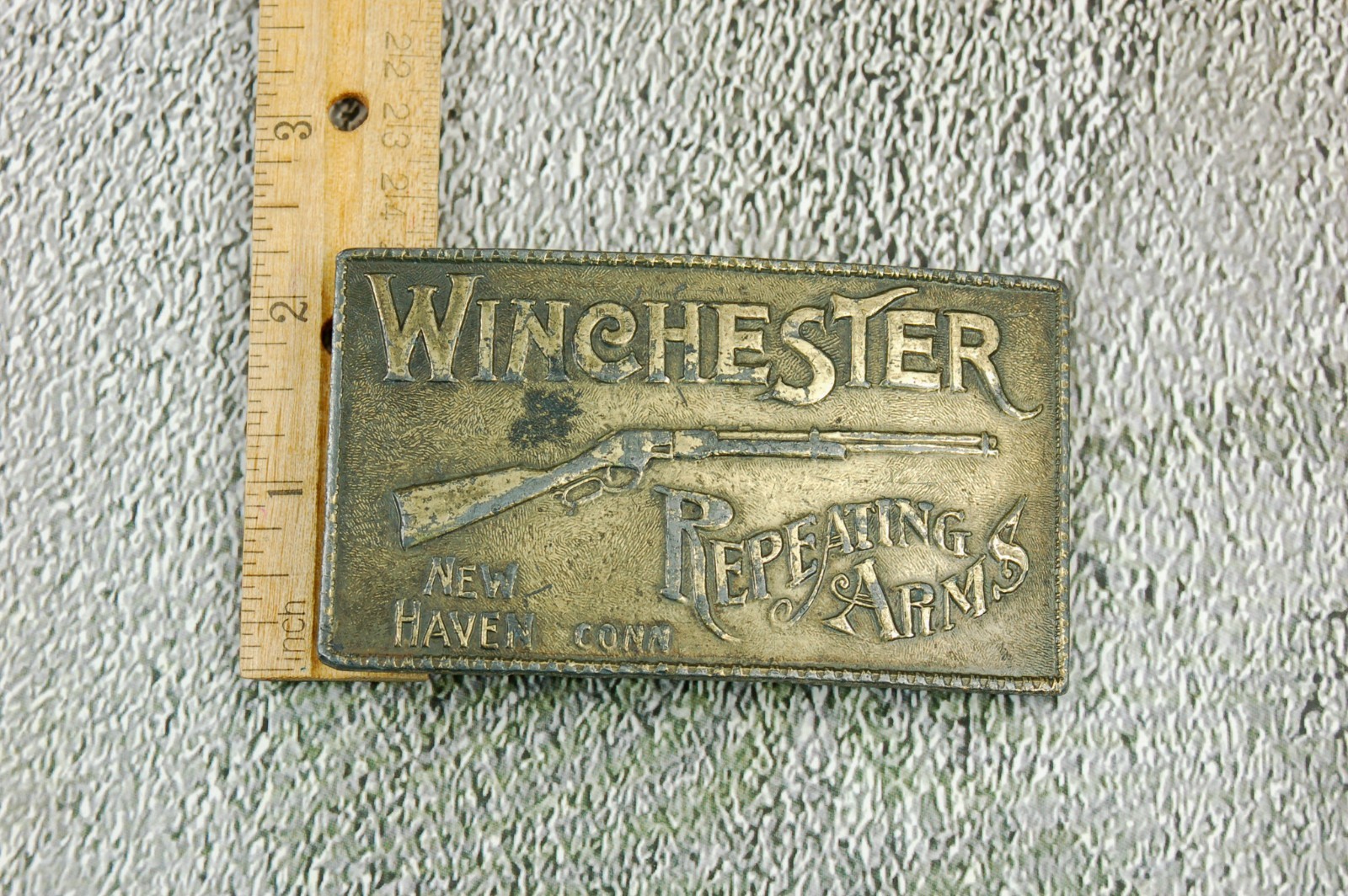 Winchester New Haven Repeating Arms belt buckle western