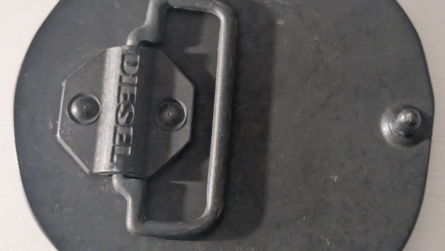 Vintage 90s Only The Brave Industry Diesel Belt Buckle Y2K Diameter 9cm