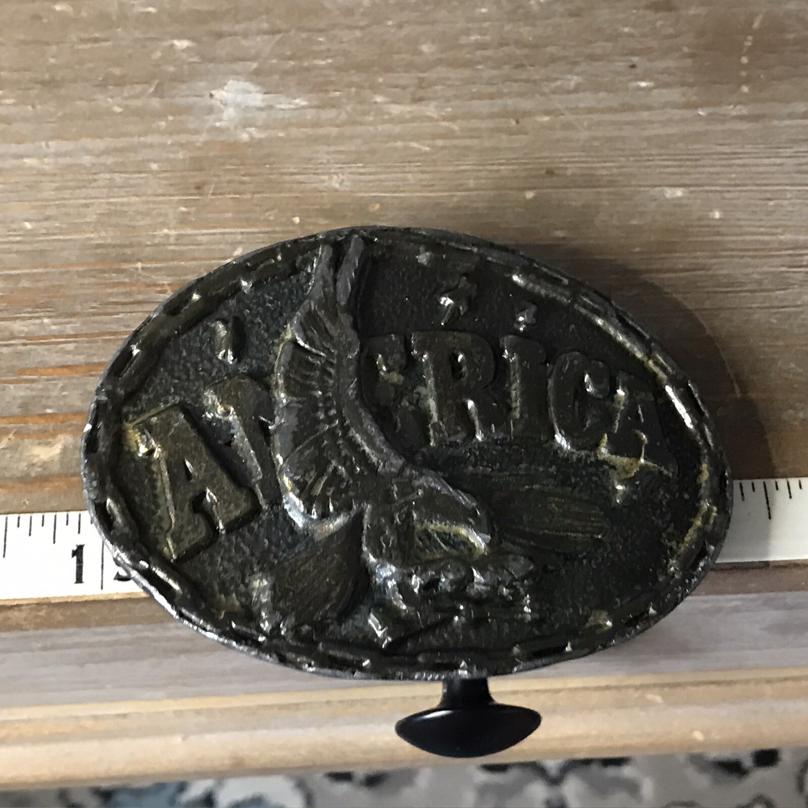 AMERICA WITH EAGLE SCENE belt buckle ~B75~