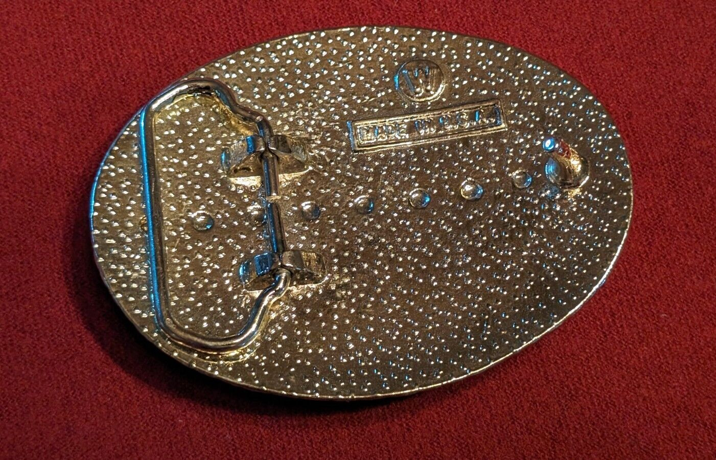 Vintage American Bald Eagle Silver and Gold tones Western Belt Buckle
