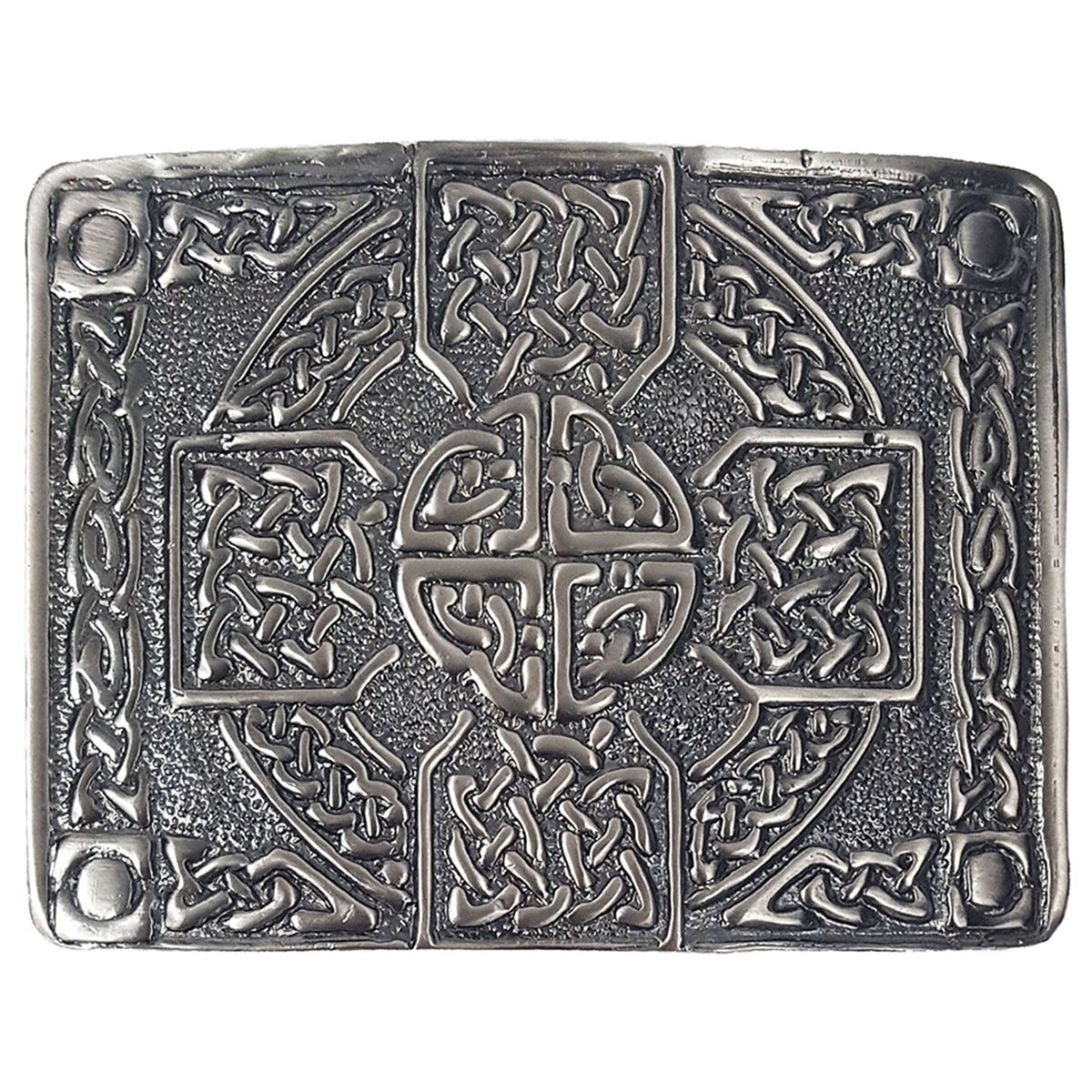 Antiqued Celtic Cross Kilt Belt Buckle Scottish Highland Dress