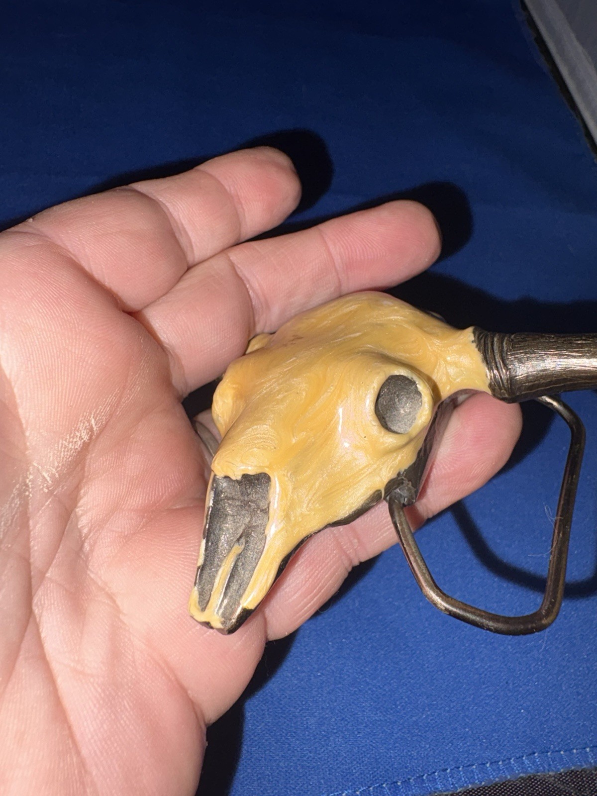 Vintage 1980 Great American Buckle Co Steer Skull Numbered Limited Edition #496