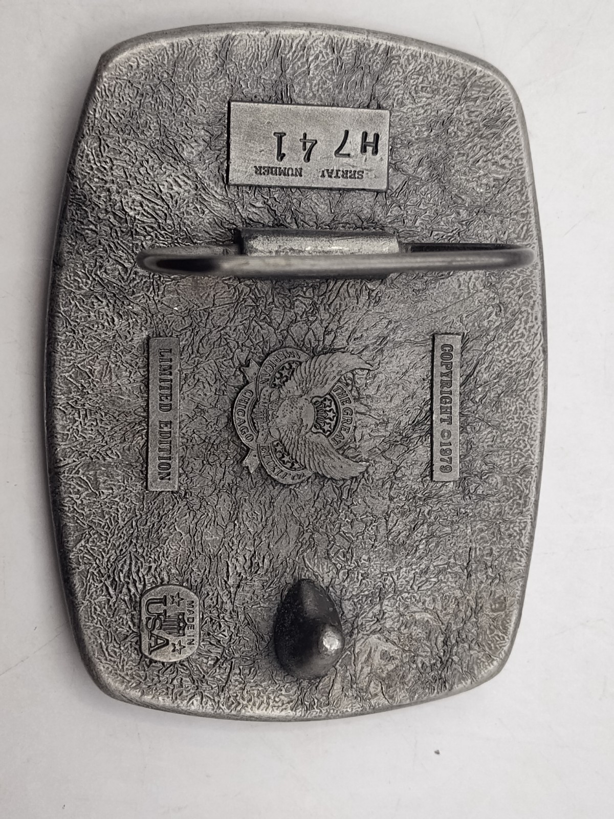 Vintage LE 1979 Hogs Are Beautiful Belt Buckle Pigs Farmer Enameled Heavy # H741