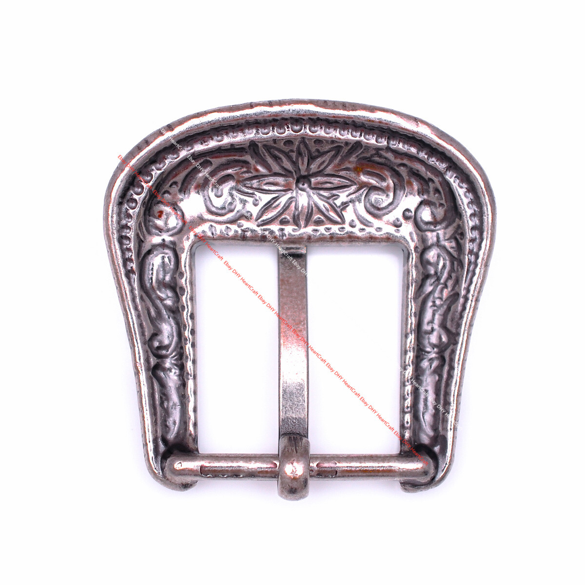 Vintage Silver Cowboy Rodeo Flower DIY 3 pc Set Western Belt Buckle fit 1&Prime; Belt
