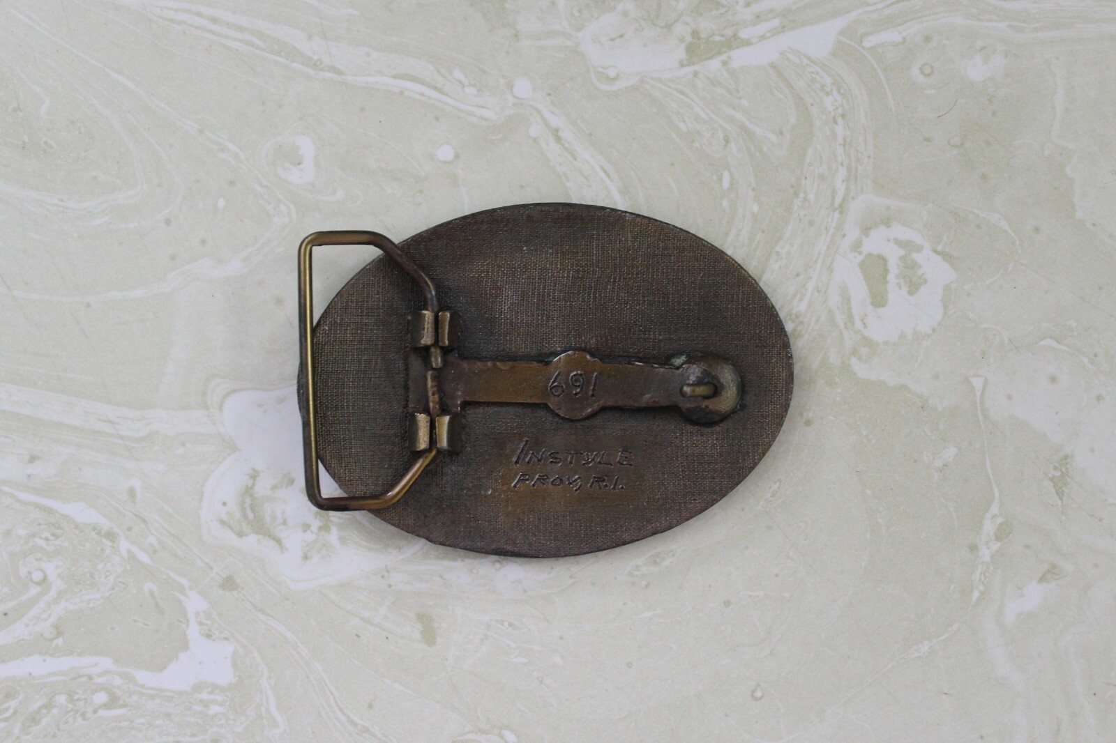 1776/1976 LIBERTY BELL RING FOR INDEPENDENCE BRASS BELT BUCKLE