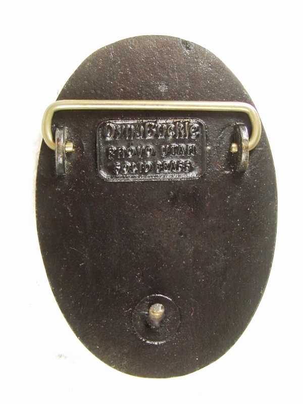 Western Mine Tool Carbonsville Utah Brass Belt Buckle By Dyna Buckle 4116
